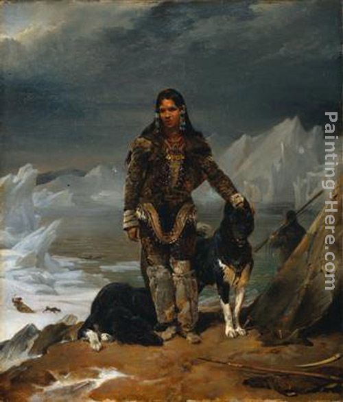A Woman from the Land of Eskimos painting - Leon Cogniet A Woman from the Land of Eskimos art painting
